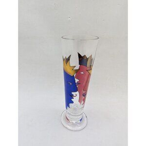 Rare Ritzenhoff Shot Glass 4.5” Schnapps by Artist Ambrogio Pozzi 1997 READ